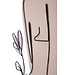 Mauro Ferretti WANDPANEEL DAME MET BLOEM CM 80X1,3X90