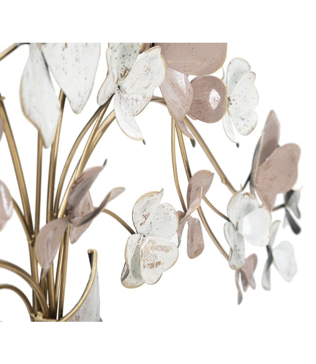 Mauro Ferretti VAAS MET IJZEREN WANDPANEEL NIEUW CM 87,5X6X46