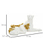 Mauro Ferretti LUIPAARD WIT/GOUD CM 53X21,5X24