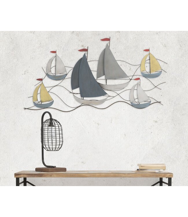 Mauro Ferretti WANDDECORATIE ZEE CM 114,5X3,5X62,50