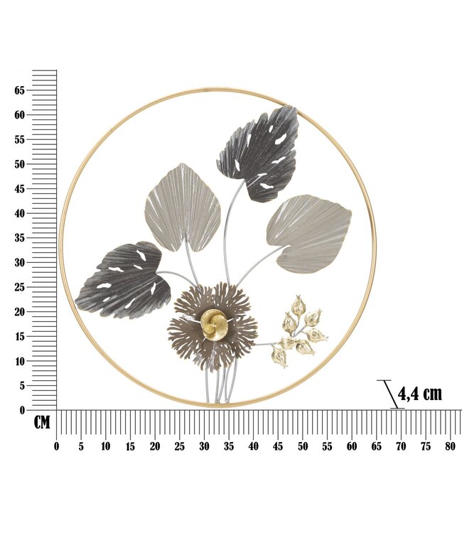 Mauro Ferretti WAND IJZEREN PANEEL STANG CM Ø 65,4X4.4