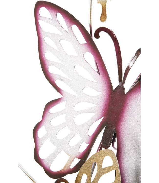 Mauro Ferretti VLINDERS WANDPANEEL GOUD/BORDEAUX C CM 59,5X4X111,5