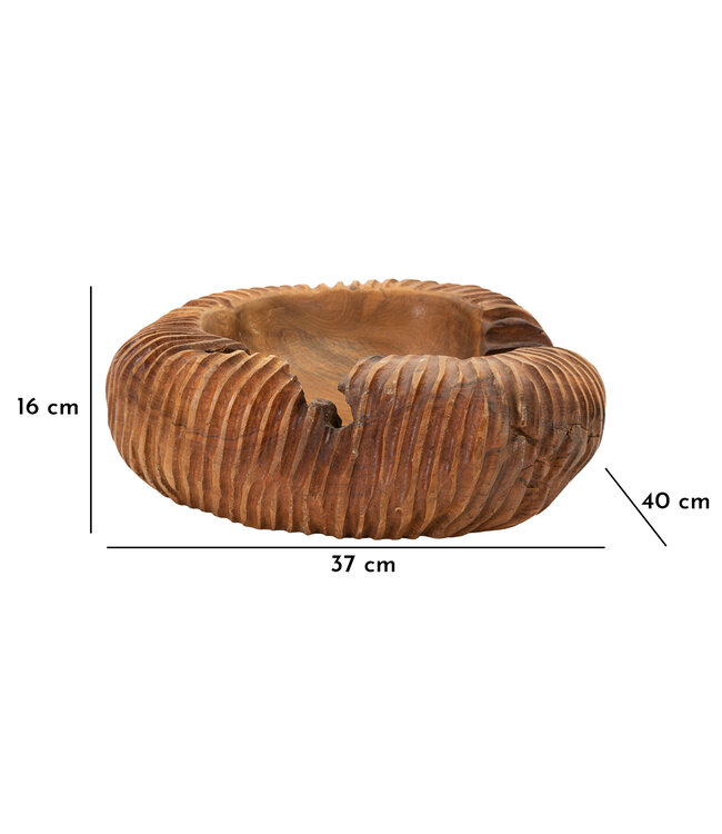 Mauro Ferretti DIENBLAD GARIT TEAK CM 37X40X16 - 1607510001