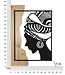 Mauro Ferretti WANDPANEEL TRIBAL IJZER EN HOUT CM 53X2X80