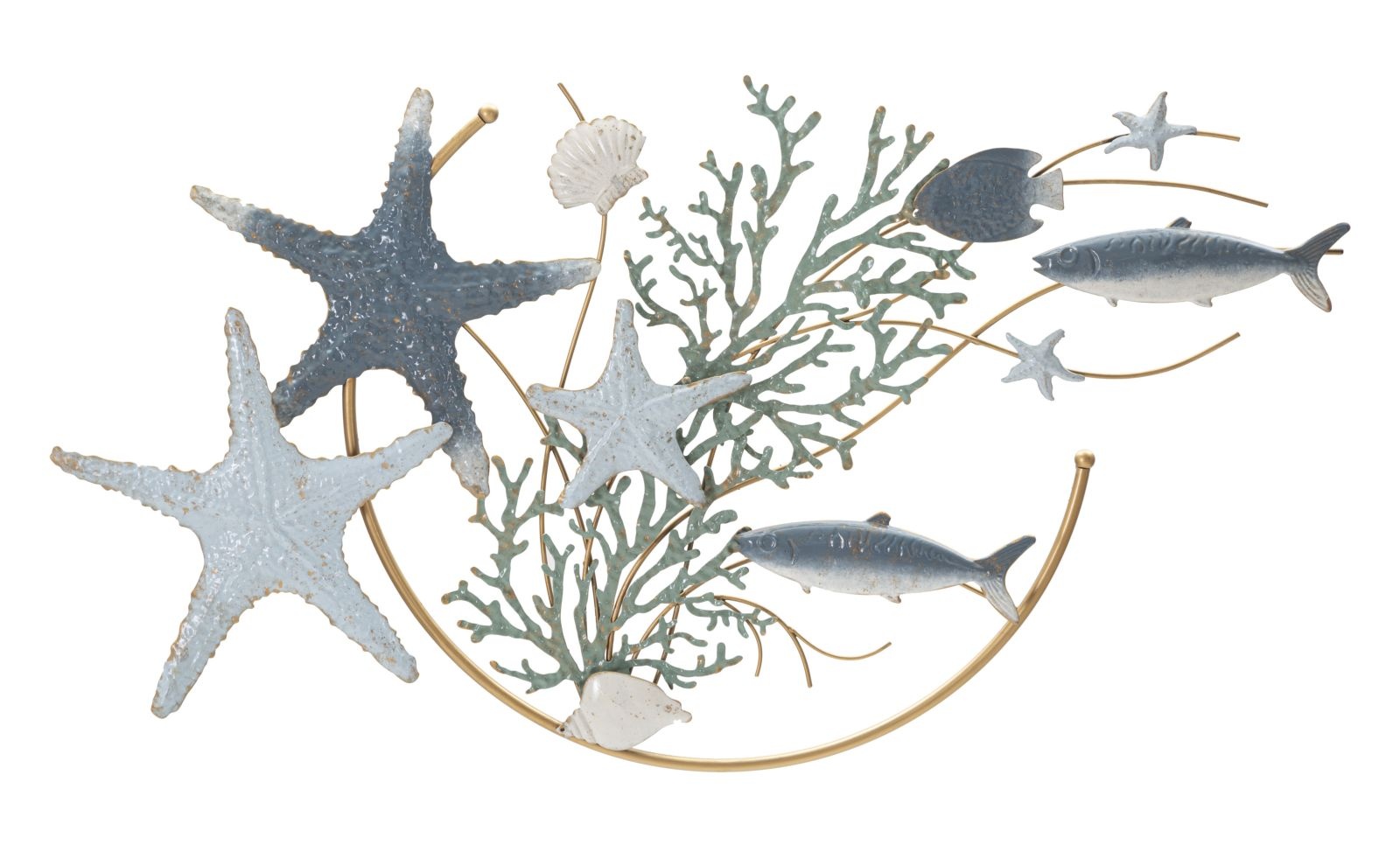 IJZEREN WANDPANEEL SEA STAR CM 95,3X5X53,3 afbeelding