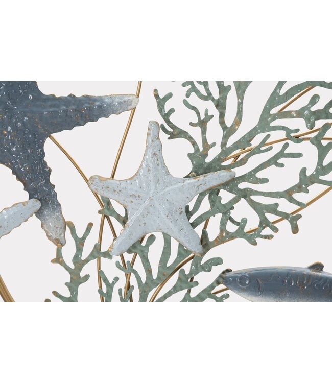 Mauro Ferretti IJZEREN WANDPANEEL SEA STAR CM 95,3X5X53,3