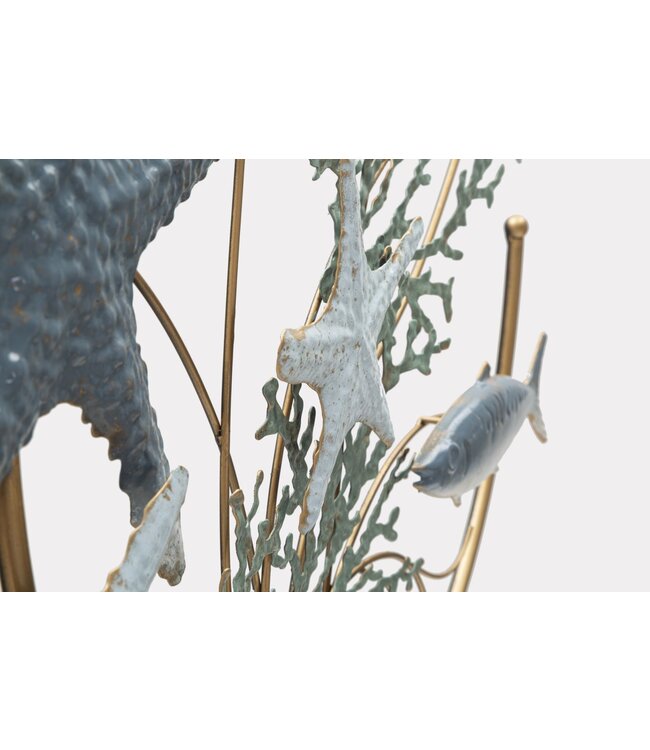 Mauro Ferretti IJZEREN WANDPANEEL SEA STAR CM 95,3X5X53,3