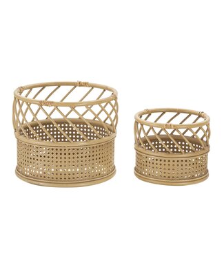 Mauro Ferretti VAASHOUDER PANAMA SET 2 STUKS CM Ø 30X25-22X18