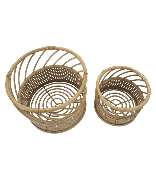 Mauro Ferretti VAASHOUDER PANAMA SET 2 STUKS CM Ø 30X25-22X18