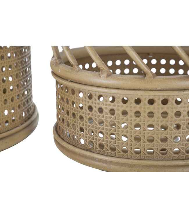 Mauro Ferretti VAASHOUDER PANAMA SET 2 STUKS CM Ø 30X25-22X18