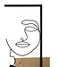 Mauro Ferretti WANDPANEEL VLAKKEN IJZER EN HOUT CM 63X2X90