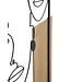 Mauro Ferretti WANDPANEEL VLAKKEN IJZER EN HOUT CM 63X2X90