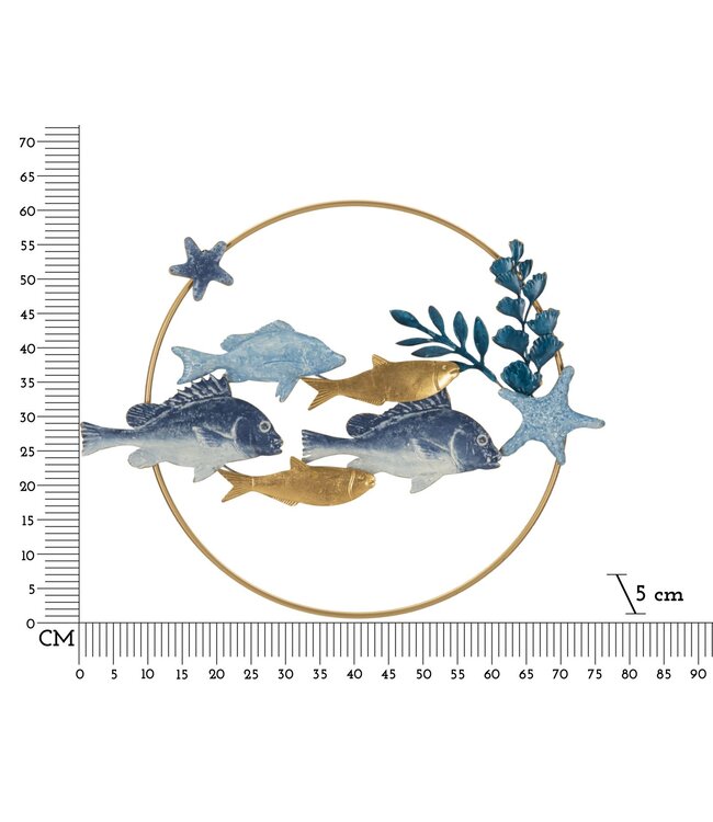 Mauro Ferretti WAND IJZEREN PANEEL MARINE CM 77X5X63