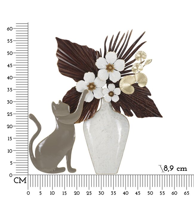 Mauro Ferretti IJZEREN WANDPANEEL KAT CM 54,6X8,9X59,7