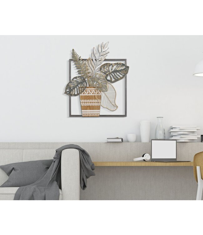 Mauro Ferretti IJZEREN WANDPANEELVASO CM 54X6,4X62,9