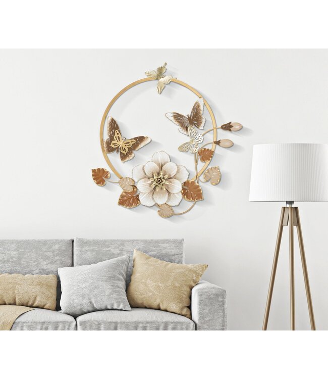 Mauro Ferretti IJZEREN WANDPANEEL ROUNS CM 58,4X5,1X63,5