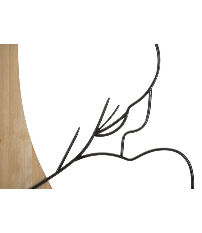 Mauro Ferretti WANDPANEEL SCHOONHEID IJZER EN HOUT 60X2X90