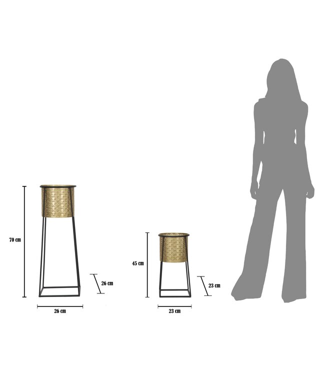 Mauro Ferretti BLOEMENHOUDER KOPPELBEKER CM Ø 26X70-23X45