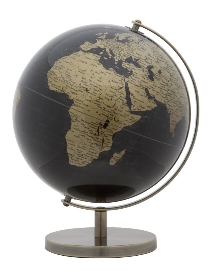 WERELDBOL BRONS CM Ø 25X34 afbeelding