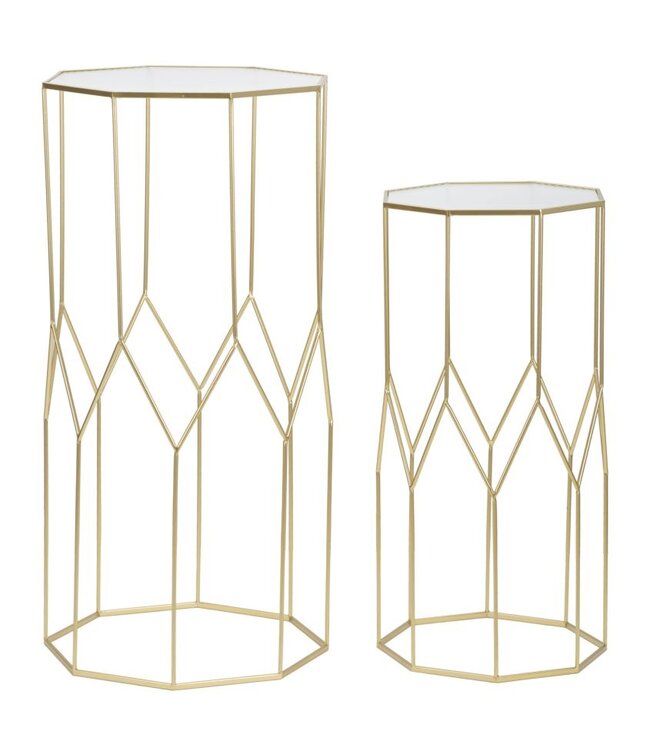 Mauro Ferretti TELEFOONHOUDER NIEUWE GLAZEN SET 2 STUKS CM 50X46X100-40X37X80
