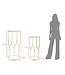 Mauro Ferretti TELEFOONHOUDER NIEUWE GLAZEN SET 2 STUKS CM 50X46X100-40X37X80