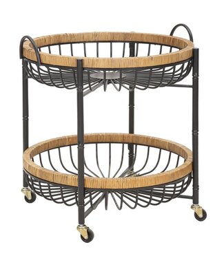 Mauro Ferretti TROLLEY DUBBEL CEBU CM 57X55,5X62,5 - 1425920000