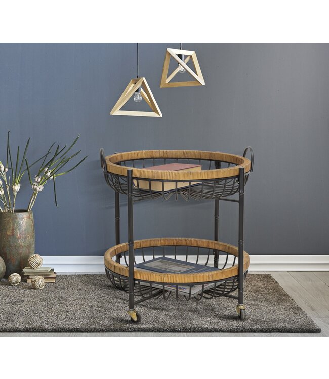 Mauro Ferretti TROLLEY DUBBEL CEBU CM 57X55,5X62,5 - 1425920000