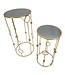 Mauro Ferretti TAFELKOOI SET 2ST CM Ø 50X100-40X80
