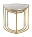 Mauro Ferretti SALONTAFEL DRIEHOEK SET 3 PZ CM Ø 60X50-50X45-40X40