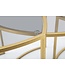 Mauro Ferretti SALONTAFEL DRIEHOEK SET 3 PZ CM Ø 60X50-50X45-40X40