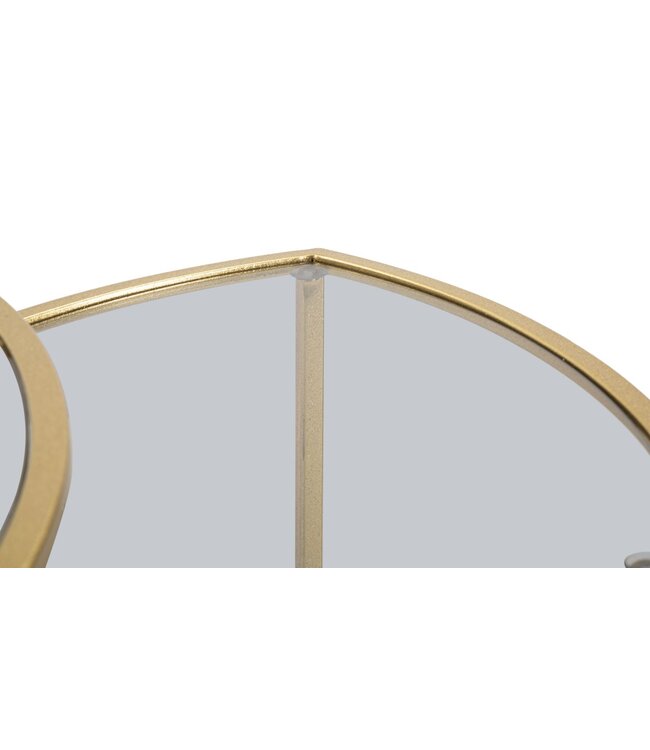 Mauro Ferretti SALONTAFEL DRIEHOEK SET 3 PZ CM Ø 60X50-50X45-40X40