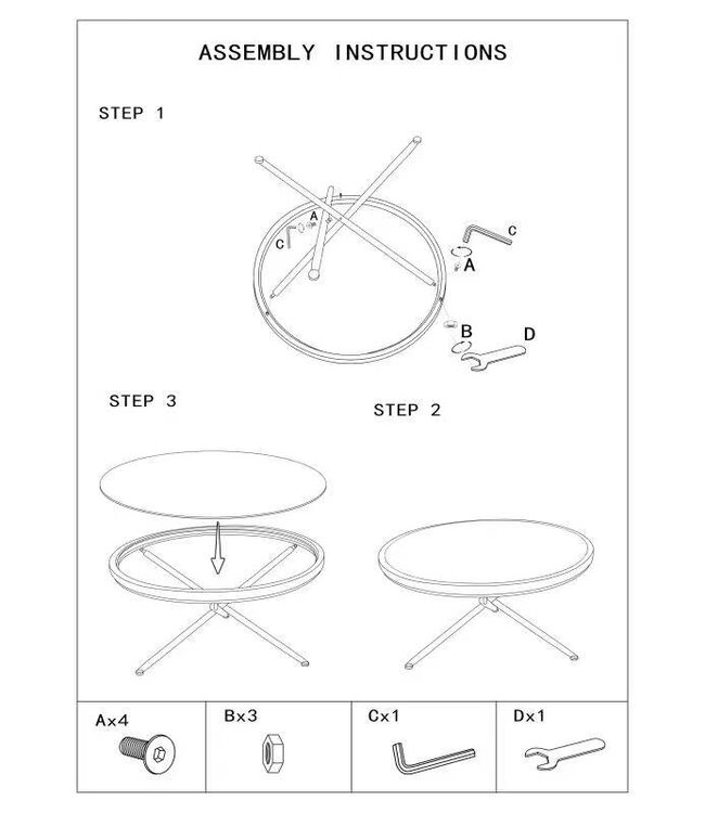 Mauro Ferretti SALONTAFEL CEBU MET GLAS EN PUTTEN CM 70,5X65X57
