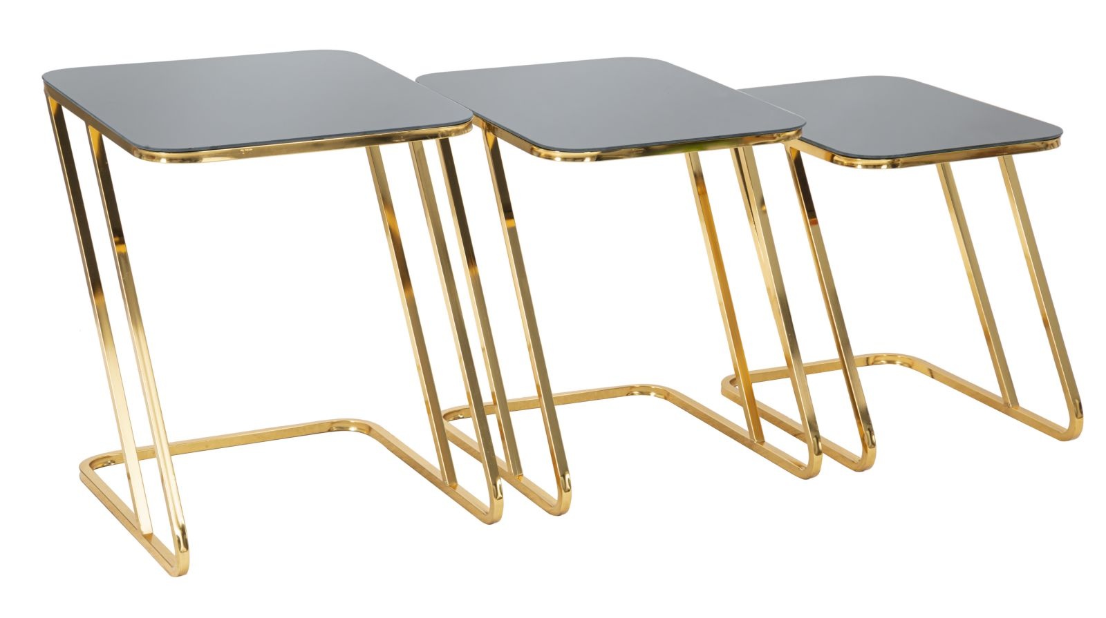 TAFEL EENVOUDIGE SET 3 STUKS CM 44X50,5X55,5-39X49X51-34X47X45 afbeelding