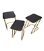 Mauro Ferretti TAFEL EENVOUDIGE SET 3 STUKS CM 44X50,5X55,5-39X49X51-34X47X45