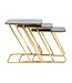 Mauro Ferretti TAFEL EENVOUDIGE SET 3 STUKS CM 44X50,5X55,5-39X49X51-34X47X45