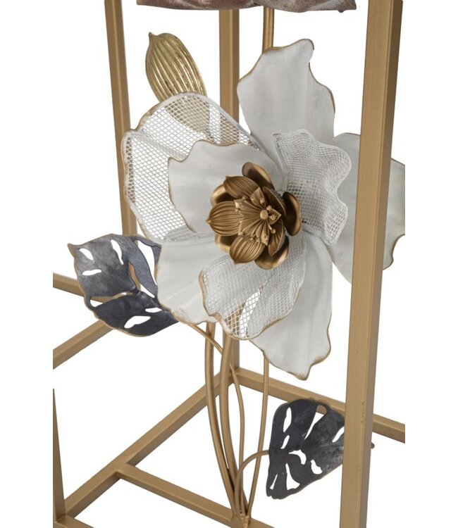 Mauro Ferretti TAFEL BLOEMENSET 2 STUKS CM 36X36X70-30X30X60