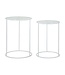 Mauro Ferretti TAFEL WIT HARTS COPPIA CM Ø 43X60-38X55