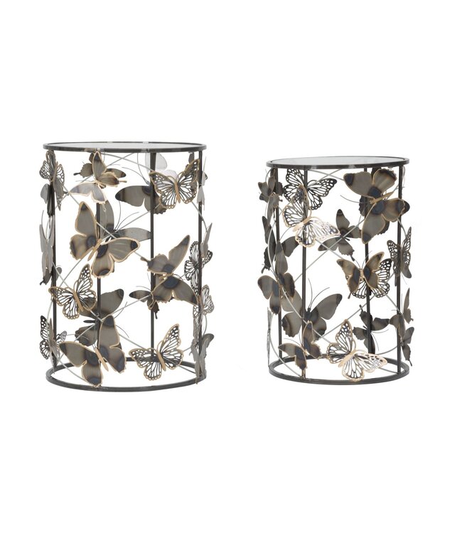 Mauro Ferretti TAFEL FARFALLE SET 2ST CM 41,3X55-35X50,3