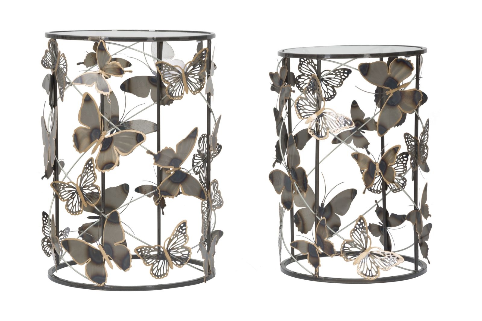 TAFEL FARFALLE SET 2ST CM 41,3X55-35X50,3 afbeelding