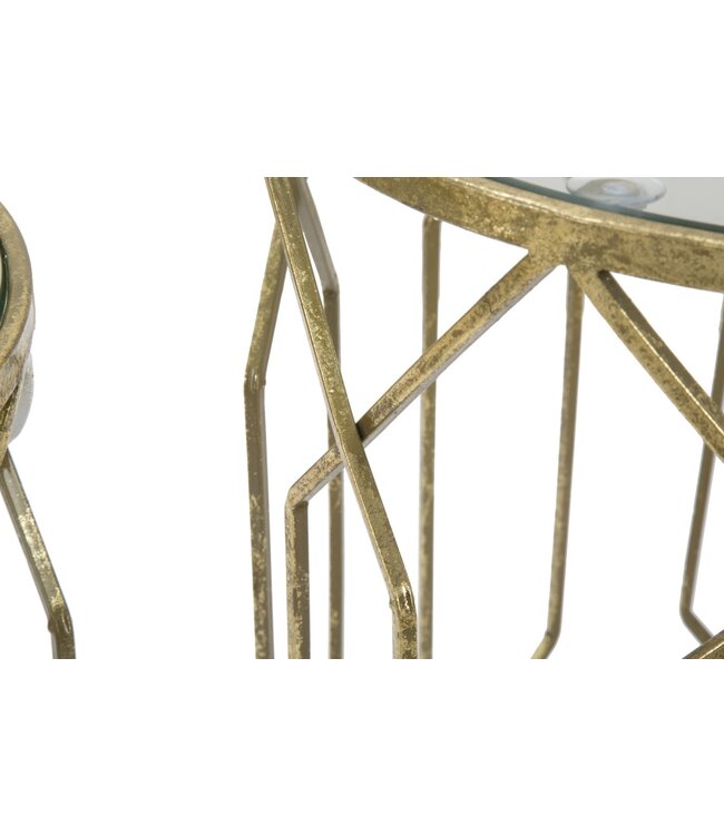 Mauro Ferretti KLEINE TAFELS TUNISI PAAR Ø 42X53-38X47