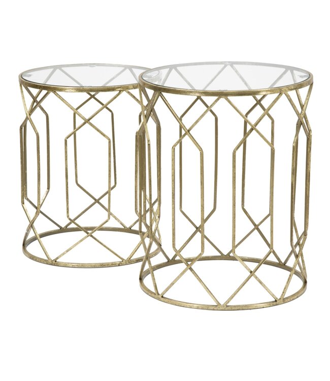 Mauro Ferretti KLEINE TAFELS TUNISI PAAR Ø 42X53-38X47