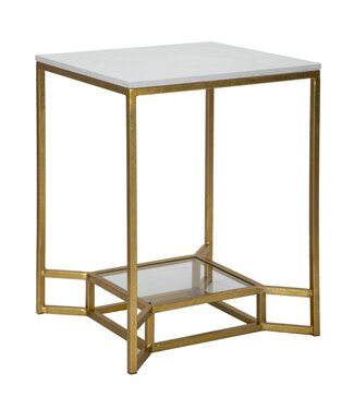 Mauro Ferretti TAFEL DUBBEL MARMER CM 47X47X60 - 1423320000