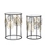 Mauro Ferretti TAFEL FOGLIE GLAM COPPIA CM Ø 38X55-33X50