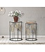 Mauro Ferretti TAFEL FOGLIE GLAM COPPIA CM Ø 38X55-33X50