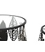 Mauro Ferretti TAFEL FERRO E LEGNO FOGLIE SET 2 STUKS CM 38X55-33X50