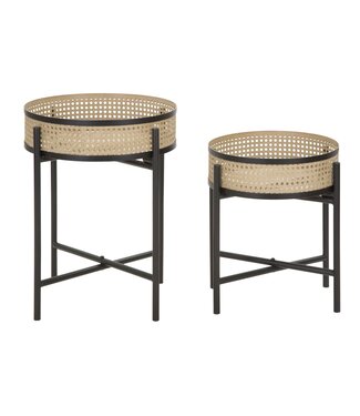 Mauro Ferretti TAFEL FUJI SET 2 STUKS CM Ø 40X50-35X40
