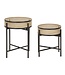 Mauro Ferretti TAFEL FUJI SET 2 STUKS CM Ø 40X50-35X40