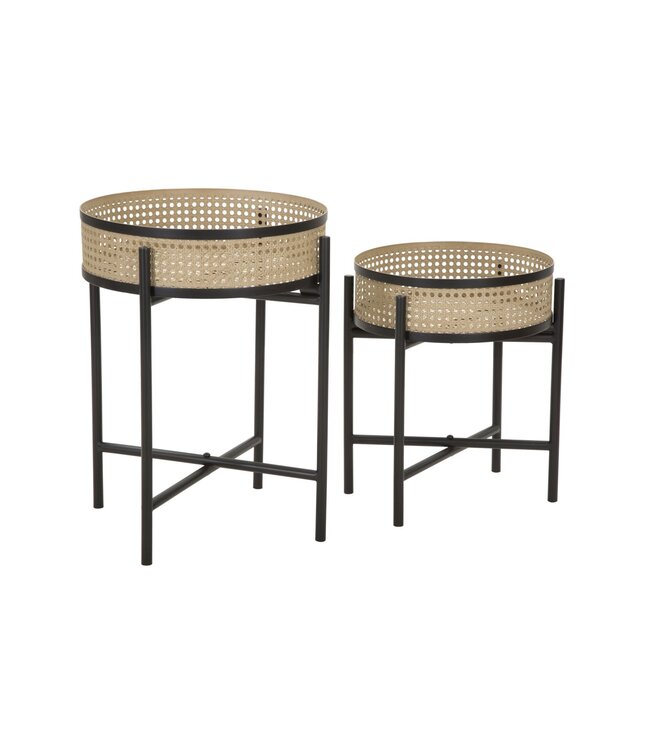 Mauro Ferretti TAFEL FUJI SET 2 STUKS CM Ø 40X50-35X40