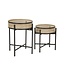 Mauro Ferretti TAFEL FUJI SET 2 STUKS CM Ø 40X50-35X40