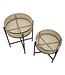Mauro Ferretti TAFEL FUJI SET 2 STUKS CM Ø 40X50-35X40